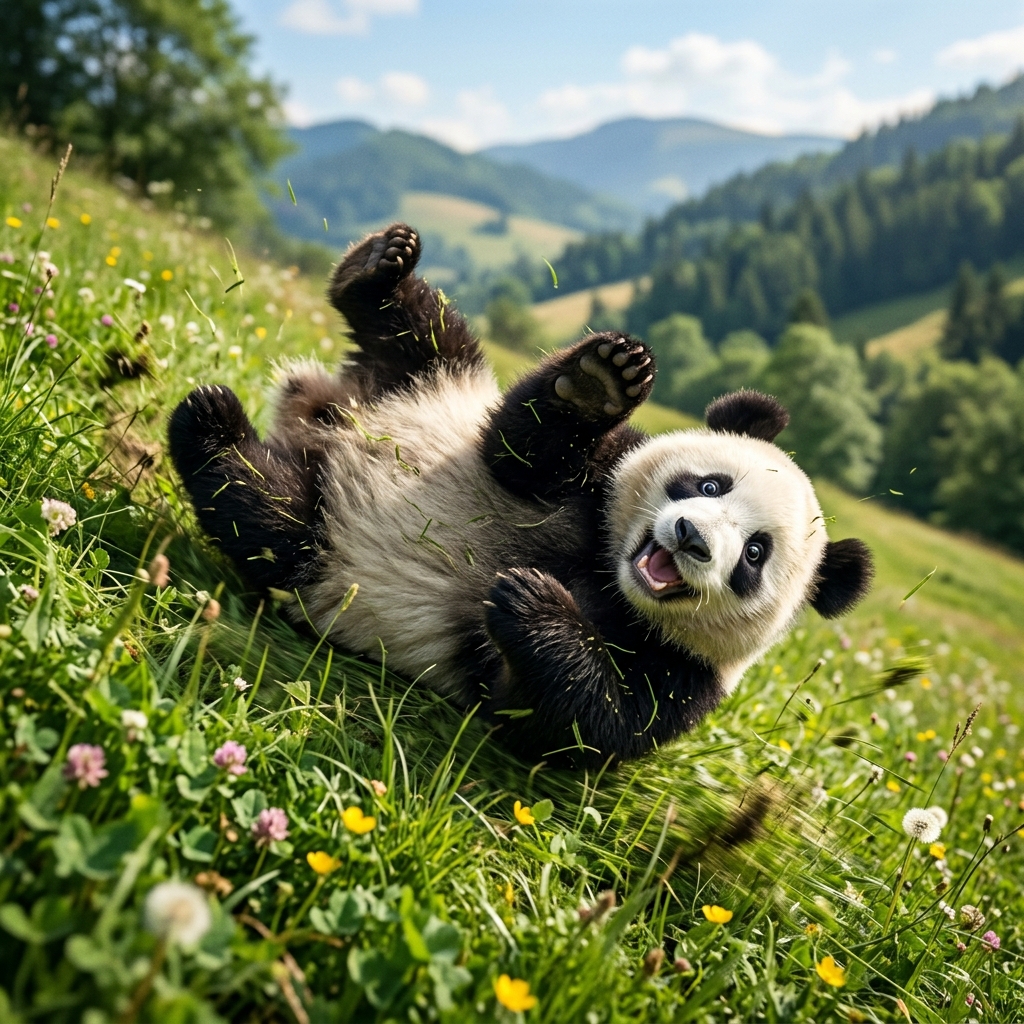 Cute Goofy Panda